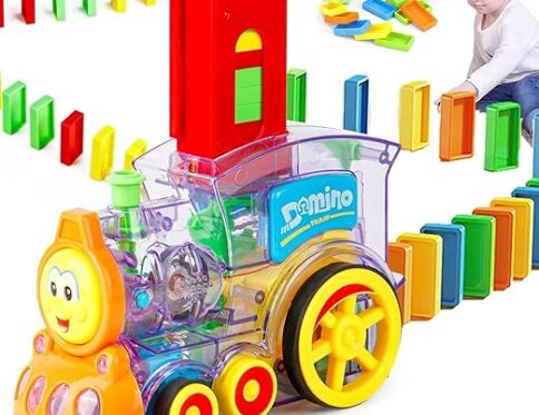 Domino Rally Train with Lights and Sounds | Kids Educational Game